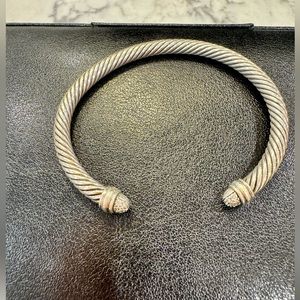 Yurman classic cable bracelet with diamonds, L